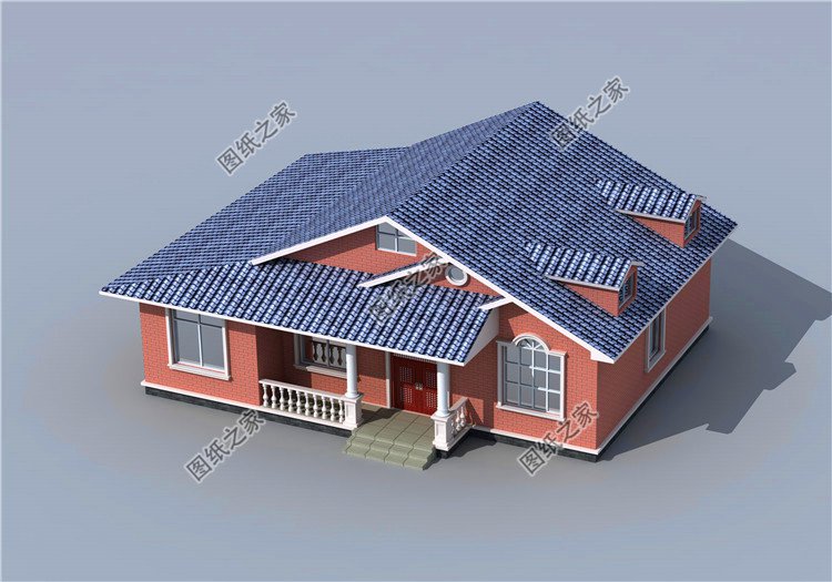 農(nóng)村一層半最美房屋效果圖，簡直美的不能再美了，第一套是首選