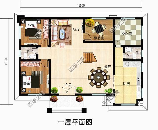 3款鄉(xiāng)下自建二層房圖片，尤其是最后一套，我最喜歡它