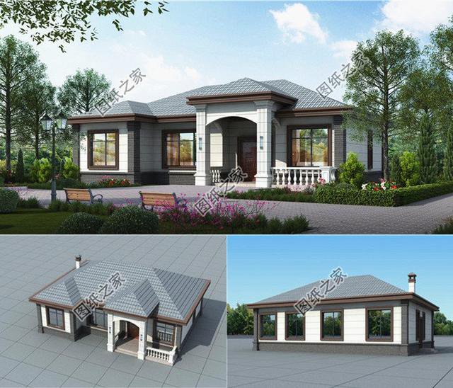 農(nóng)村一層最美房屋，住著好又美觀，不比高層別墅差