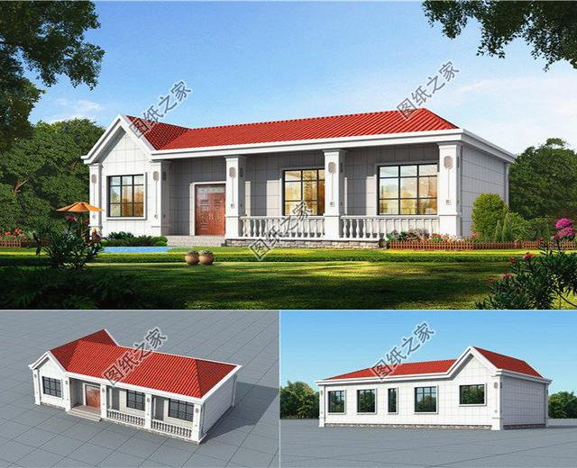 農(nóng)村一層最美房屋，住著好又美觀，不比高層別墅差