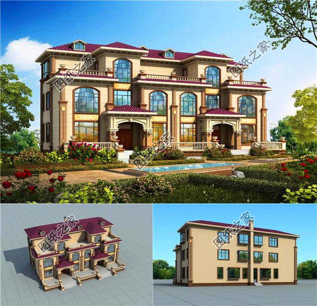 農(nóng)村最新款三層雙拼別墅，家里倆兄弟再也不用爭(zhēng)了，鄰居都羨慕