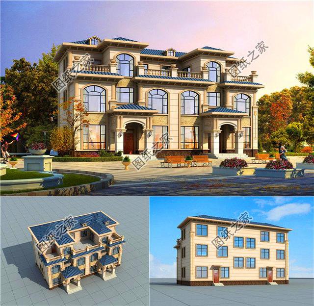 農(nóng)村最新款三層雙拼別墅，家里倆兄弟再也不用爭(zhēng)了，鄰居都羨慕