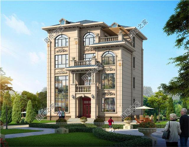 新款四層自建房外觀圖，不僅外觀好看，室內(nèi)布局更是沒話說