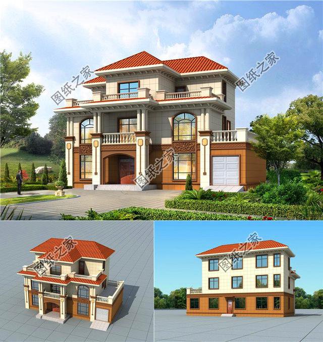 三套農(nóng)村四間三層自建房圖，看看哪一套更符合您的審美