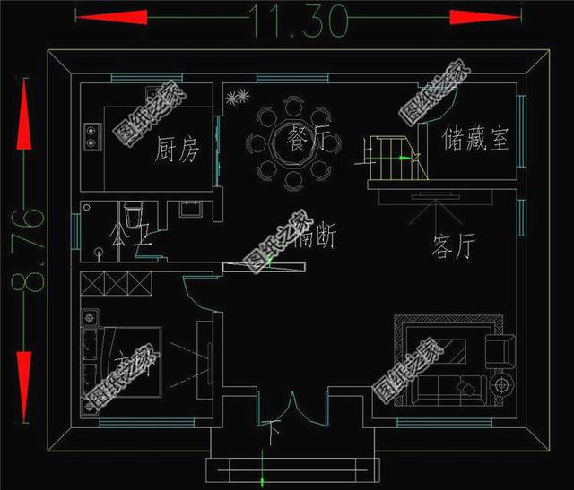 農(nóng)村三層自建房圖，20萬(wàn)就能建這么實(shí)用的房子