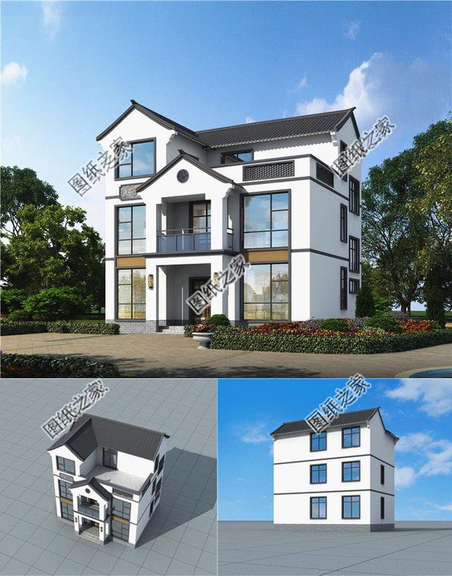 農(nóng)村三層自建房圖，20萬(wàn)就能建這么實(shí)用的房子