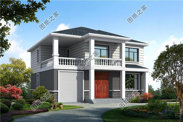 農(nóng)村帶車庫的二層別墅設(shè)計(jì)圖，追求生活品質(zhì)，你值得擁有