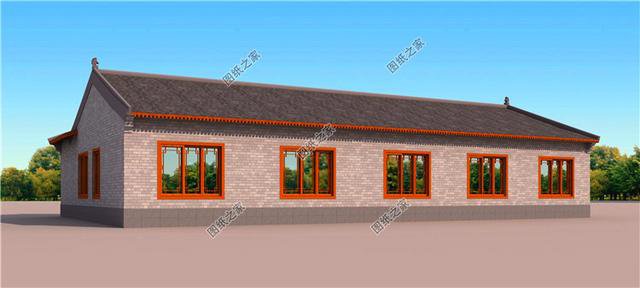 四套最接地氣的農(nóng)村一層三合院效果圖，第二套最好看，含圖紙