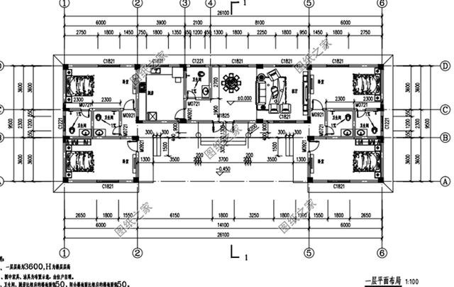 四套最接地氣的農(nóng)村一層三合院效果圖，第二套最好看，含圖紙