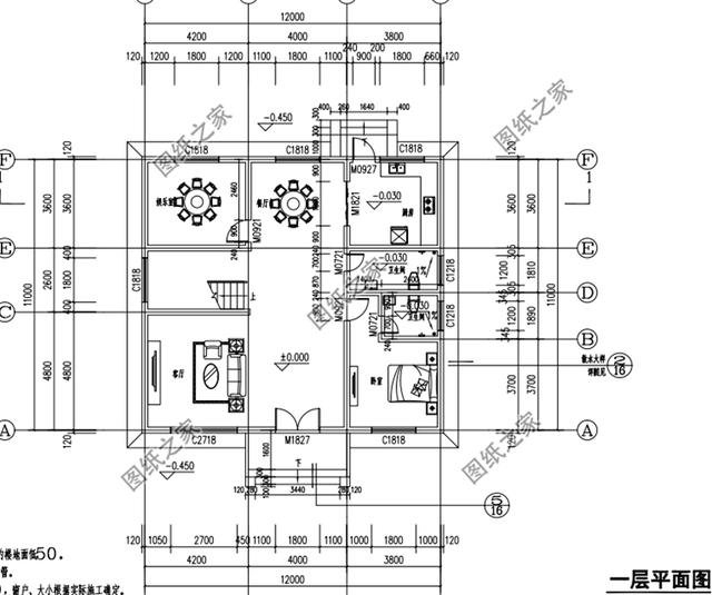 四套12×11米農(nóng)村建房設(shè)計(jì)圖，戶型大小各不相同，你更喜歡哪一套？