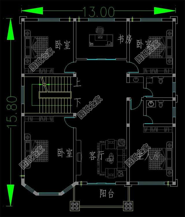 三層半自建房外觀圖，精致細(xì)膩，每個(gè)人的秘密花園