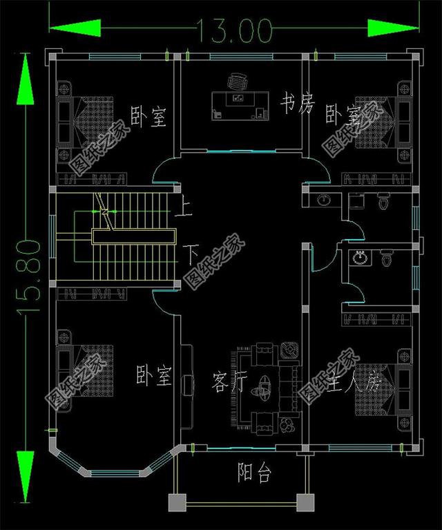 三層半自建房外觀圖，精致細(xì)膩，每個(gè)人的秘密花園