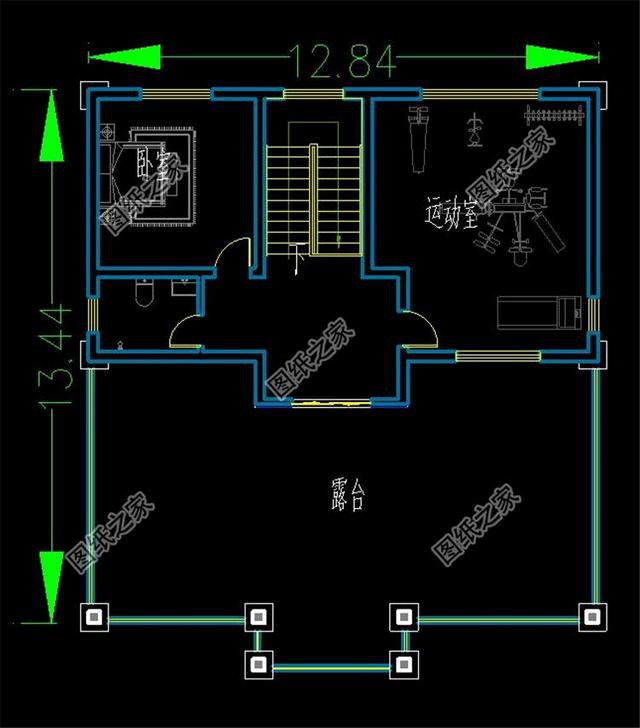 三層半自建房外觀圖，精致細(xì)膩，每個(gè)人的秘密花園