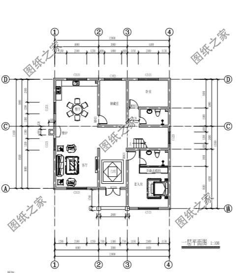 南方三層平頂樓房圖，現(xiàn)代流行款式，一座房子住三代