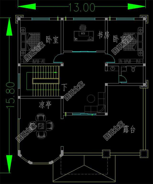 看到這三款三間三層半別墅式樣圖，家里人見了都心動，而我是激動！