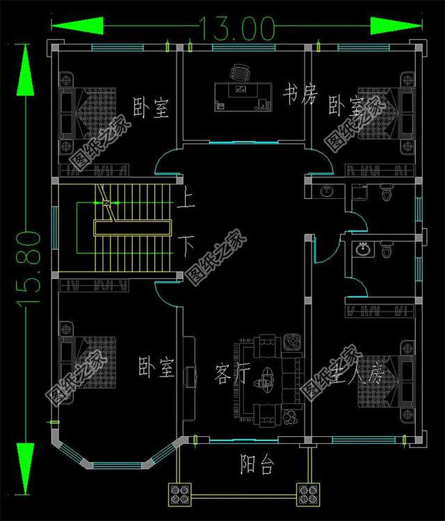 看到這三款三間三層半別墅式樣圖，家里人見了都心動，而我是激動！