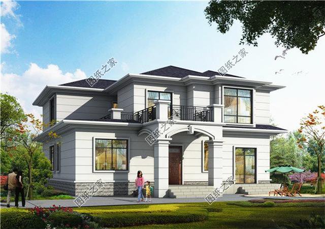  二層小樓建筑設(shè)計圖，精致漂亮，是農(nóng)村建房的必備