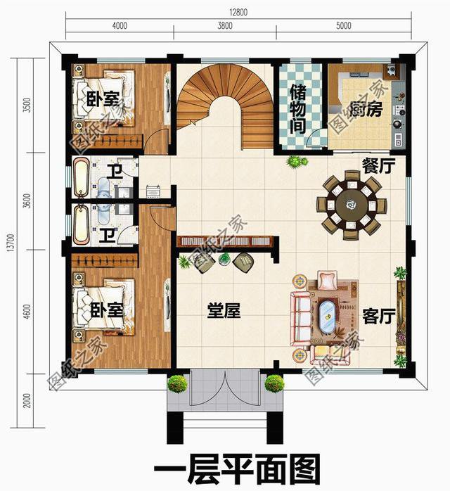 二層半帶露臺(tái)自建房圖片，種花養(yǎng)魚(yú)，燒烤賞月，好不愜意！