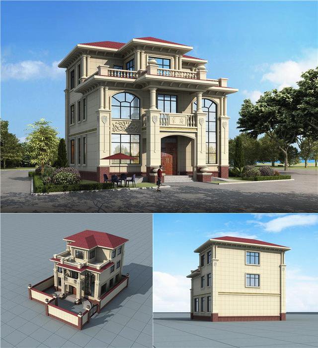 二層半帶露臺(tái)自建房圖片，種花養(yǎng)魚(yú)，燒烤賞月，好不愜意！