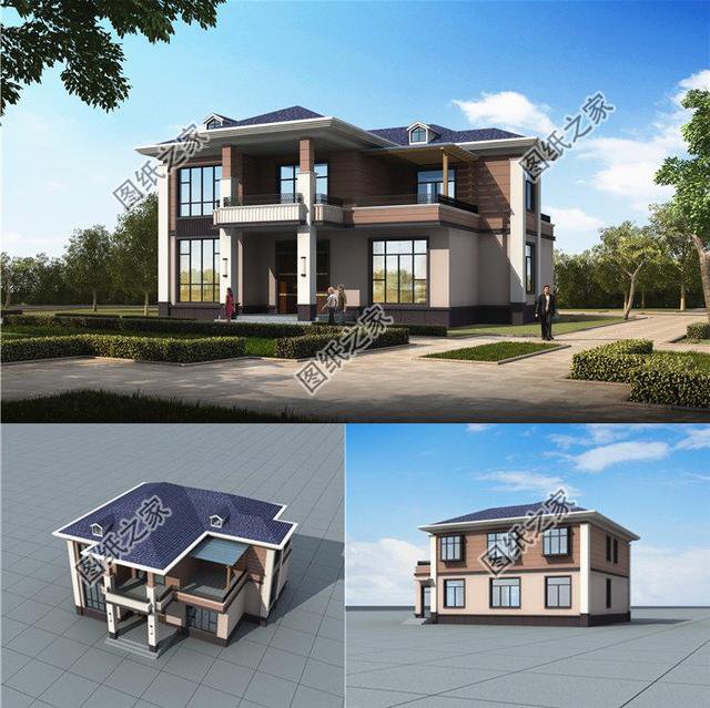 二層農(nóng)村新款別墅，這3款建得好，街坊鄰里都來參觀