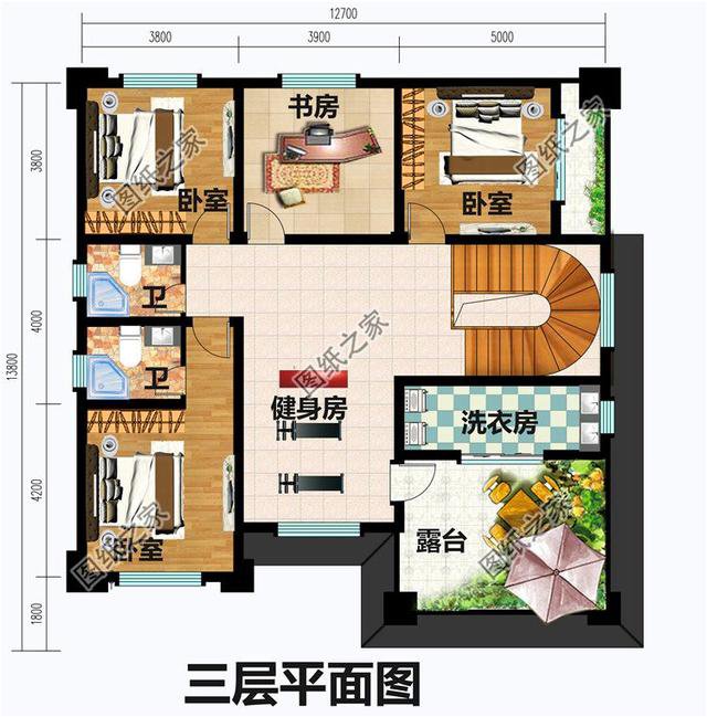 看這三款農(nóng)村新中式三層樓房圖片，極具中國風(fēng)，農(nóng)村土豪的專屬別墅