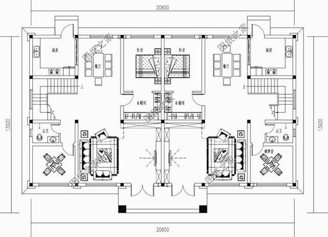 3款雙拼別墅外觀圖片，家里有兄弟的，就該這樣建
