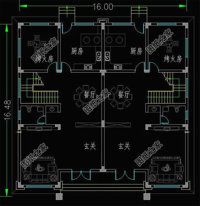3款雙拼別墅外觀圖片，家里有兄弟的，就該這樣建