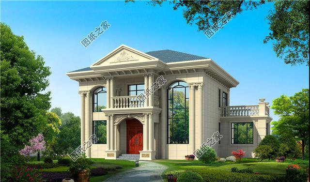 復(fù)式二層洋房設(shè)計(jì)圖，洋氣實(shí)用，孩子都樂意回來住了