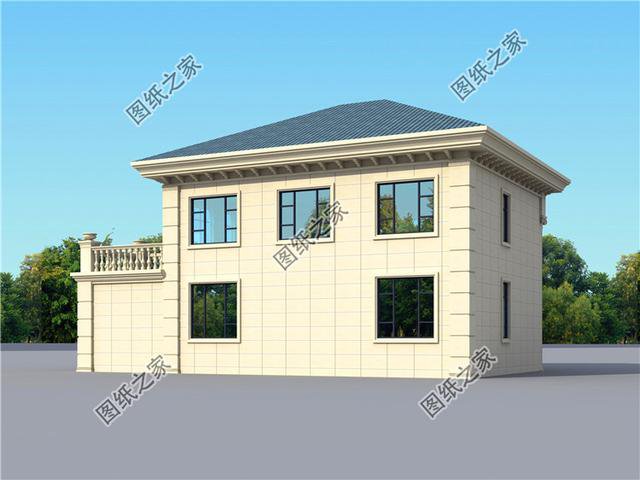 復(fù)式二層洋房設(shè)計(jì)圖，洋氣實(shí)用，孩子都樂意回來住了