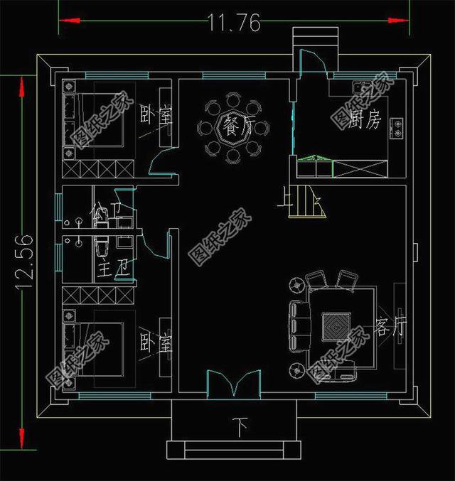 3套農村三層樓房設計圖，讓你蓋房無憂，效果圖+戶型圖