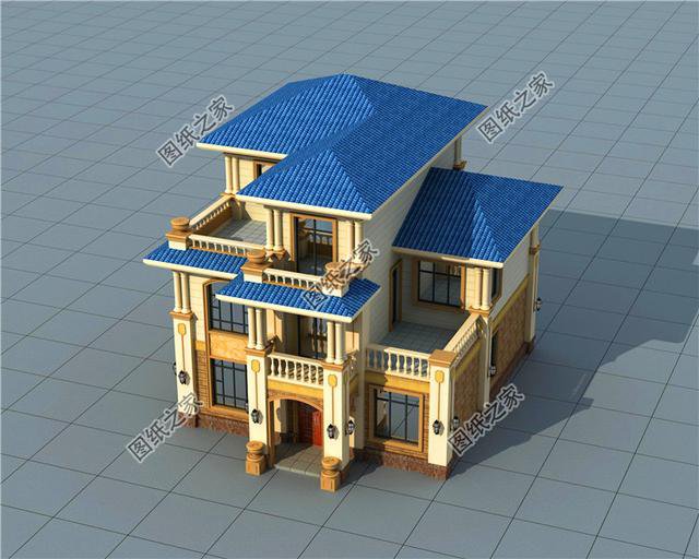 10x11米三層農(nóng)村建房圖，布局方正外觀大氣，最適合農(nóng)村生活的戶型