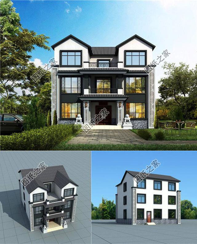 最好看的農(nóng)村三層樓房，朋友看了都說好，三套別墅拿走不謝！