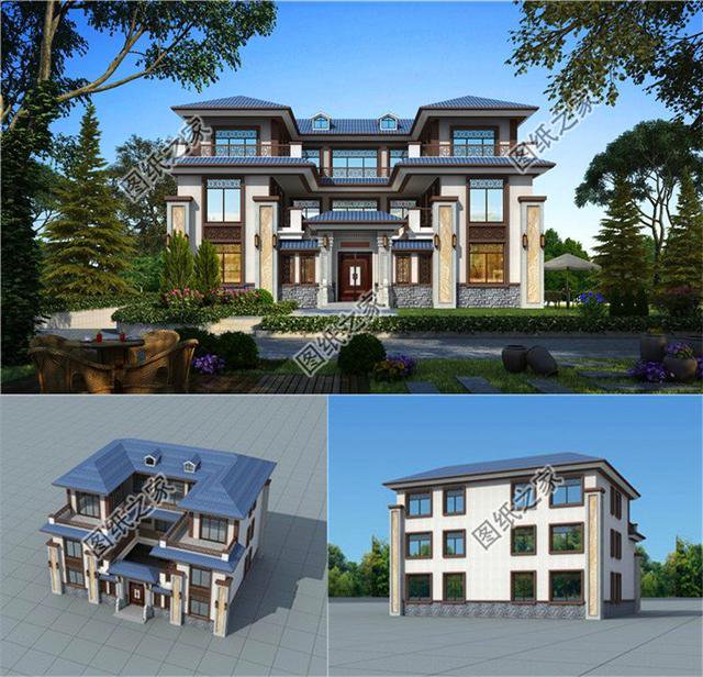 最好看的農(nóng)村三層樓房，朋友看了都說好，三套別墅拿走不謝！