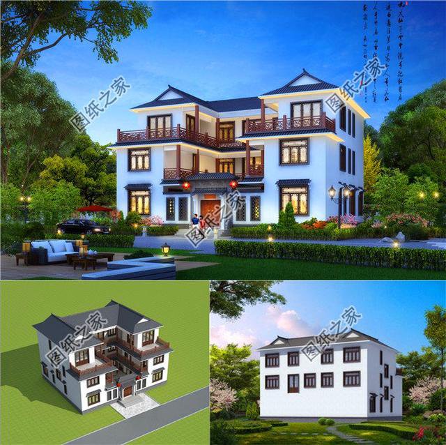 最好看的農(nóng)村三層樓房，朋友看了都說好，三套別墅拿走不謝！