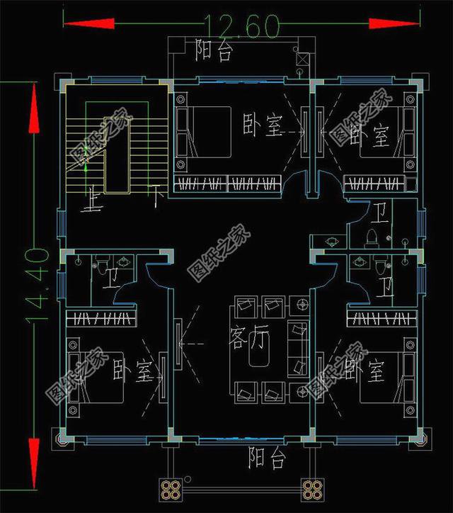 農(nóng)村四層自建房效果圖，蓋起來毫不遜色，高端大氣上檔次