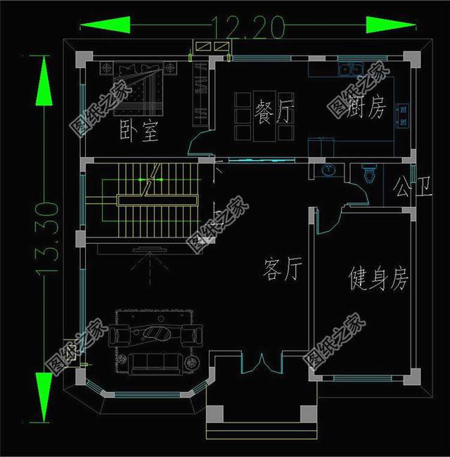 農(nóng)村三層帶地下室戶型圖，有全套圖紙，簡(jiǎn)直秒殺村長(zhǎng)家