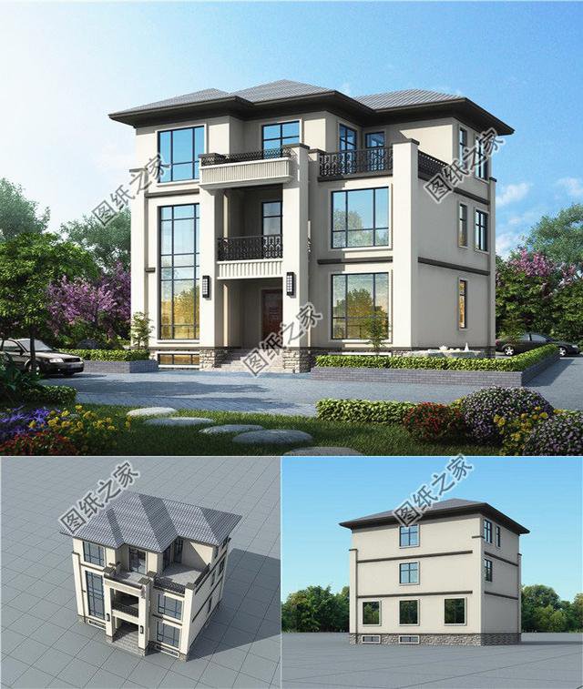 農(nóng)村三層帶地下室戶型圖，有全套圖紙，簡(jiǎn)直秒殺村長(zhǎng)家