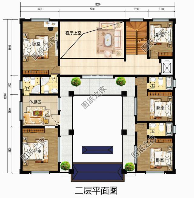 農(nóng)村別墅四合院復(fù)式戶型，也就只有四合院，才是農(nóng)村該建的房子