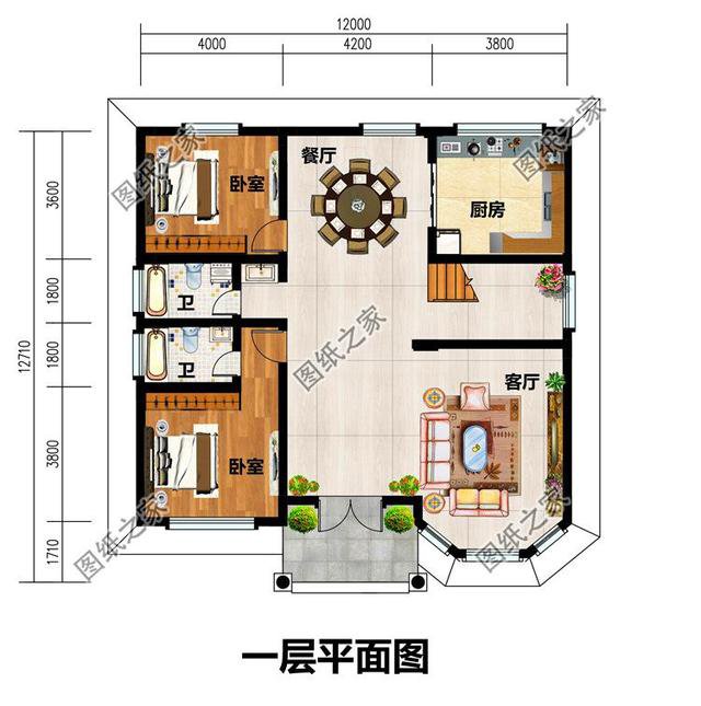 三款開間12米別墅設計圖，非常適合農(nóng)村自建，就不信沒有你中意的