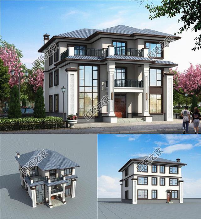 獨(dú)棟三層別墅設(shè)計(jì)圖，建成太氣派，讓鄰居羨慕去吧