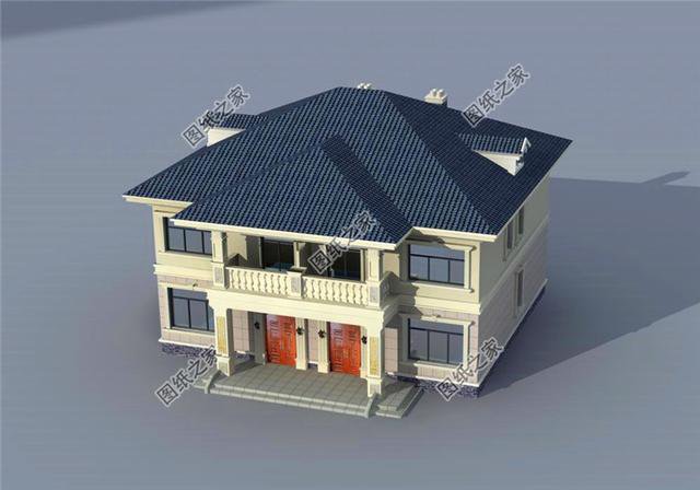 農(nóng)村兄弟雙拼二層別墅圖片，兄弟一起建房，這樣設(shè)計(jì)絕了