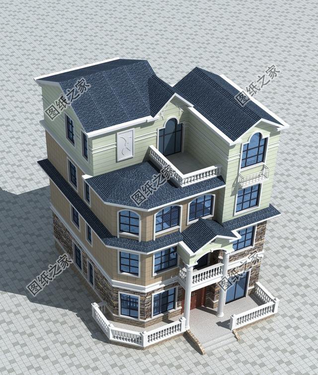 120平普通農(nóng)村建房設(shè)計(jì)圖，造型完美，農(nóng)村建房最明確的選擇