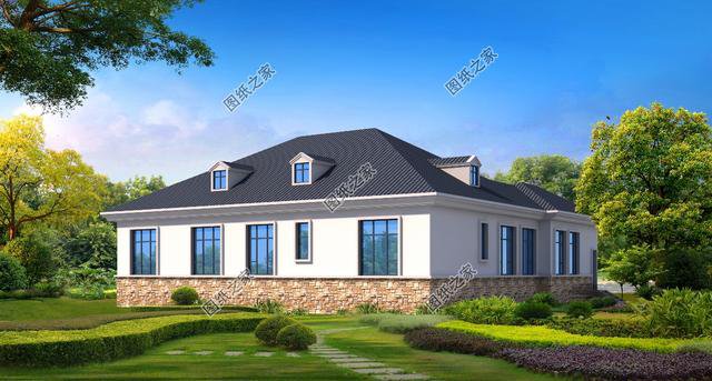 一層現(xiàn)代豪宅，給父母建一棟，回家有面子