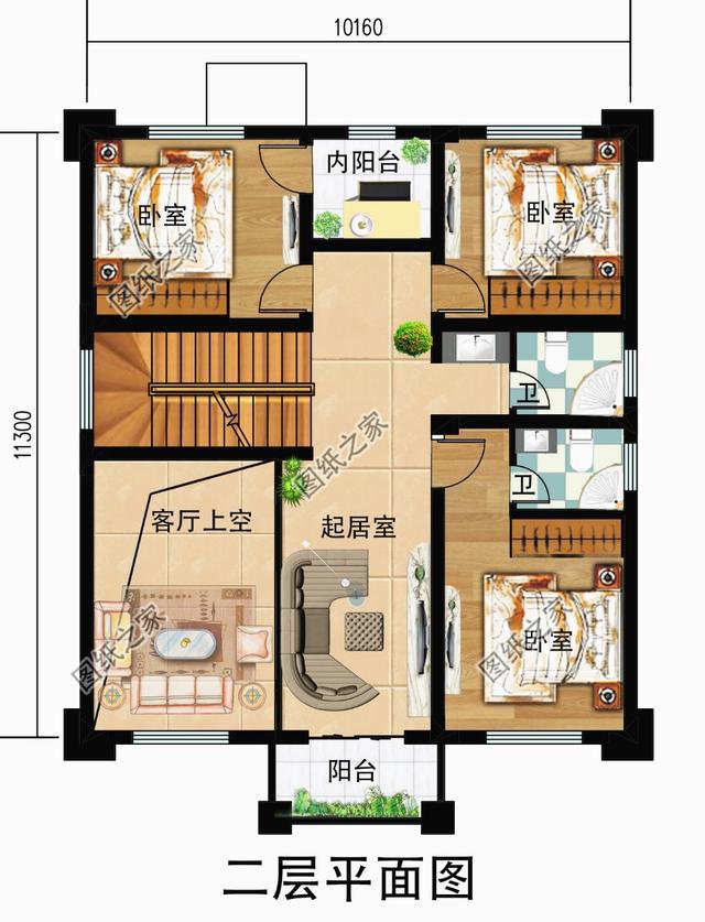 120平方房子設(shè)計(jì)圖，看似簡(jiǎn)單的空間，能活出舒適的模樣