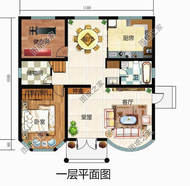 120平方房子設(shè)計(jì)圖，看似簡(jiǎn)單的空間，能活出舒適的模樣