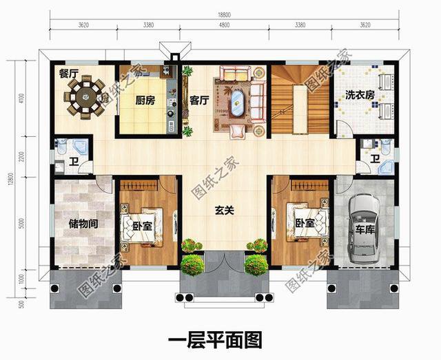 農(nóng)村房屋布局設(shè)計(jì)圖，不僅美觀，而且建起來氣場(chǎng)全開