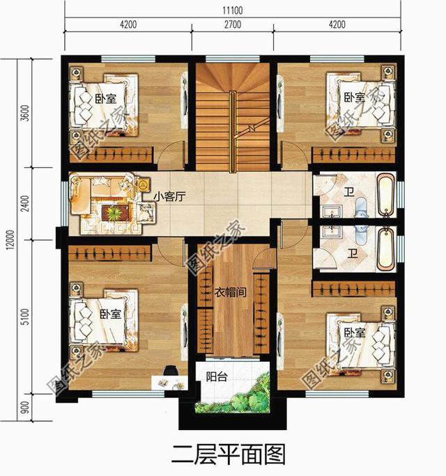 農(nóng)村三開間樓房戶型圖，三代人居住沒問題，處處有他的魅力所在