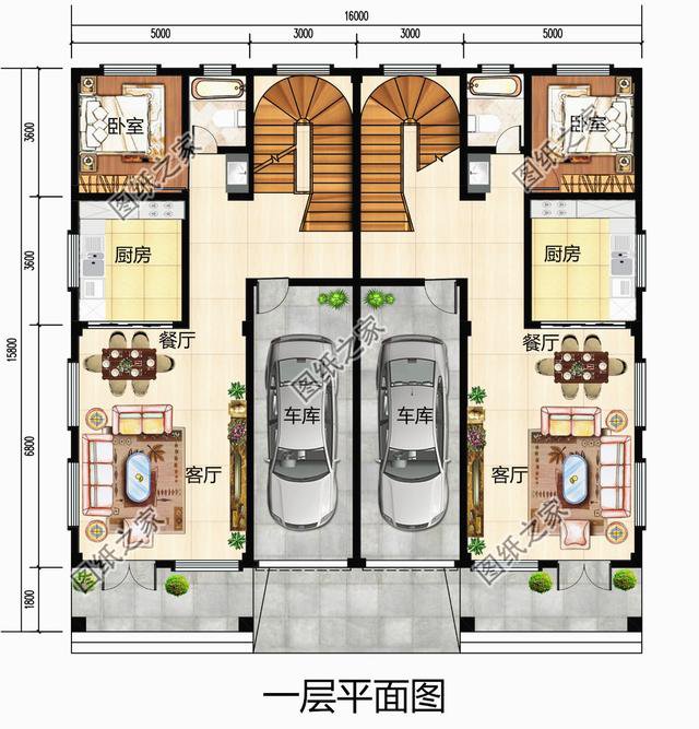 農(nóng)村兩兄弟合并別墅設(shè)計圖，建起來霸氣的不行，成為全村的驕傲