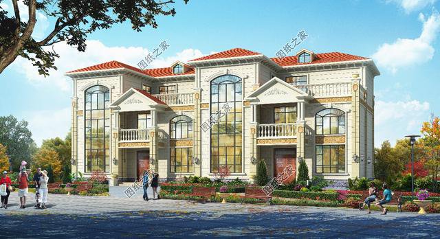 農(nóng)村兩兄弟合并別墅設(shè)計圖，建起來霸氣的不行，成為全村的驕傲