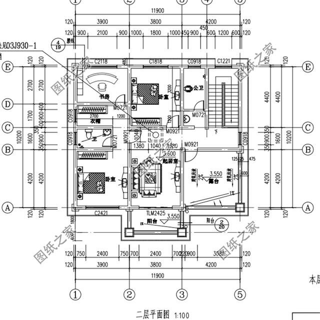 12米x10米農(nóng)村自建房三層平面圖，分分鐘把別人家房子比下去